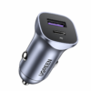 30W PD Dual Port USB C and USB A Fast Car Charger
