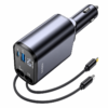 Fast Charging Multi Port Car Charger with Voltage Display