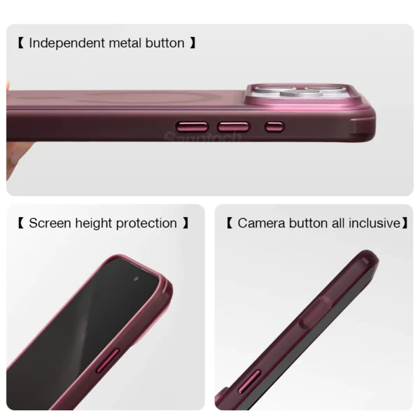 MagSafe Compatible Translucent Camera Protection Case