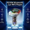 PD 30W Tri Port Bluetooth FM Transmitter Car Charger