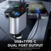 Fast Charging Multi Port Car Charger with Voltage Display