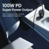 130W 3 Port USB C and USB A Fast Car Charger