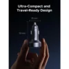30W 3 Port USB C and USB A Fast Car Charger with LED Light