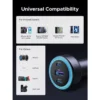 30W 3 Port USB C and USB A Fast Car Charger with LED Light