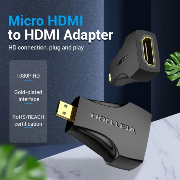 6b4a0d9ab116ac1ad4f42b7df72391f8 Micro HDMI to HDMI Adapter