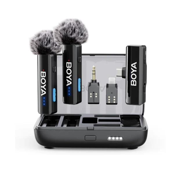 cn-11134207-820l4-mgnjlw5j9b7ye0 BOYA Wireless Dual Lavalier Microphone Kit with Charging Case