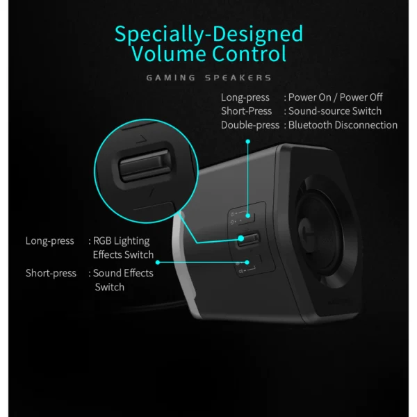 my-11134207-7qula-lhkq1k54rsv140 HECATE G1000 16W RGB Gaming Desktop Speakers