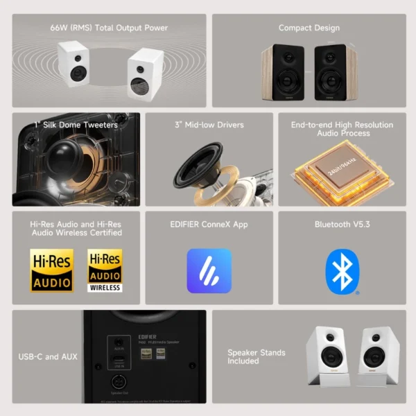 my-11134207-7rasg-m1f4hgm384fl84 R1700BT Bluetooth Bookshelf Speakers