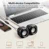 Mini Desktop Wired Computer Speakers